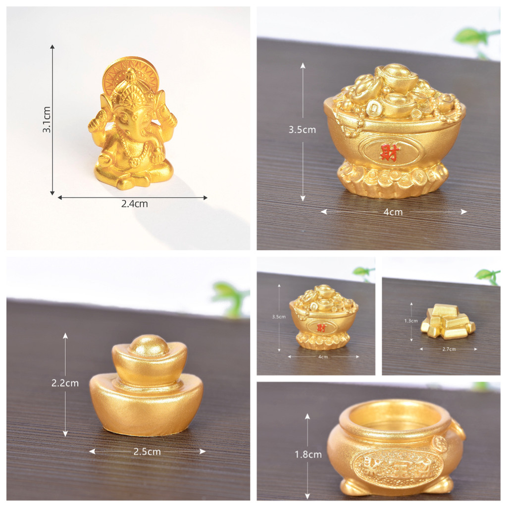 【พร้อมส่งจากกรุงเทพ】พระพิฆเนศทองคำ ต้นไม้มงคล เสริมโชคลาภ เรียกทรัพย์ ของตกแต่งจิ๋ว สายมูห้ามพลาด ✨