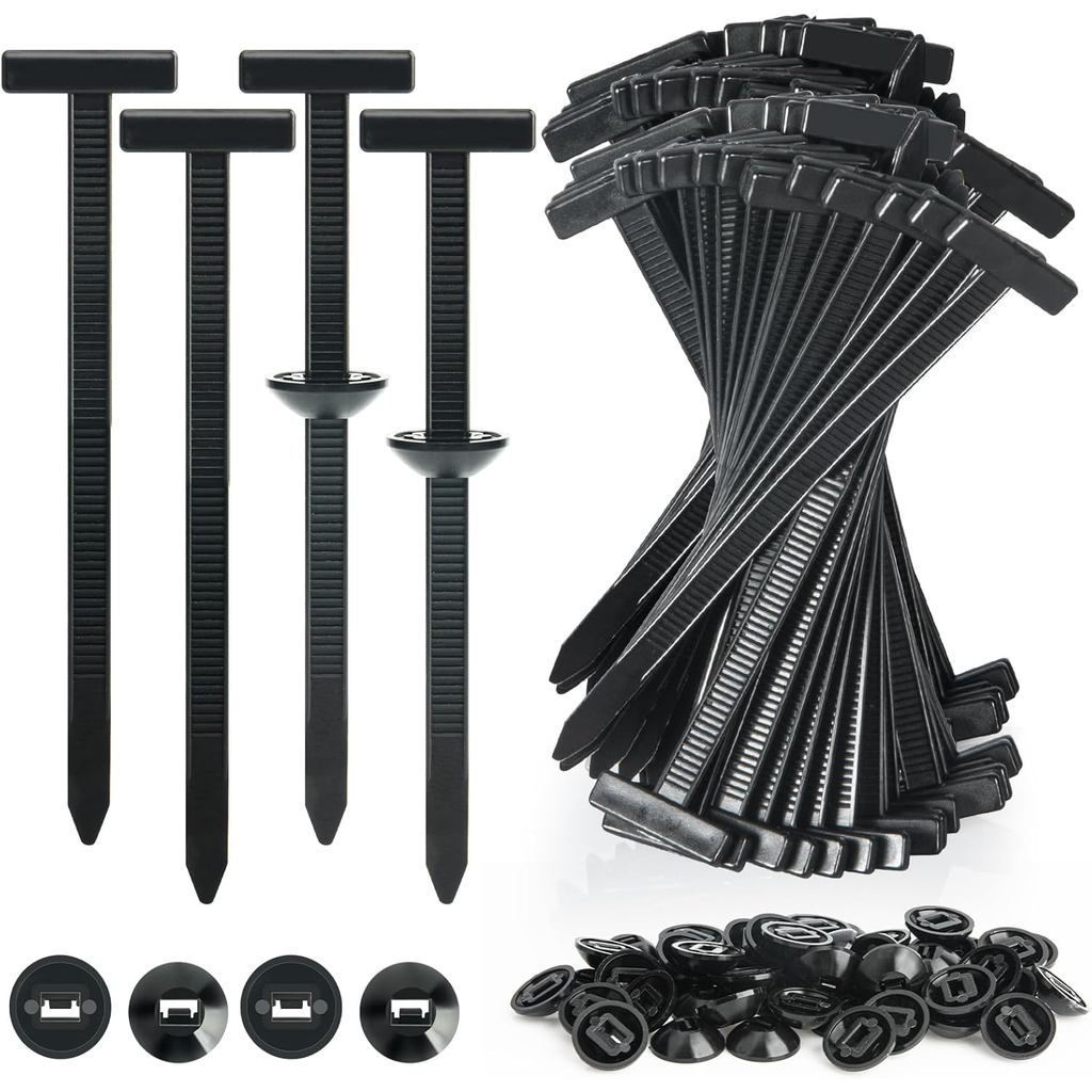 50PCS ไนลอน Universal Cable Tie Buckle, Self-Locking Retainer Fasteners, Cable Tie Buckle Zip Tie สํ