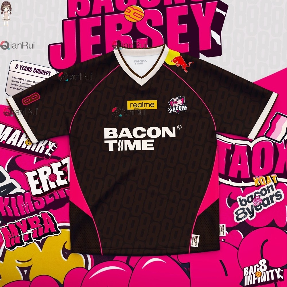 เสื้อกีฬาแขนสั้น Bacon Time ปี 2025