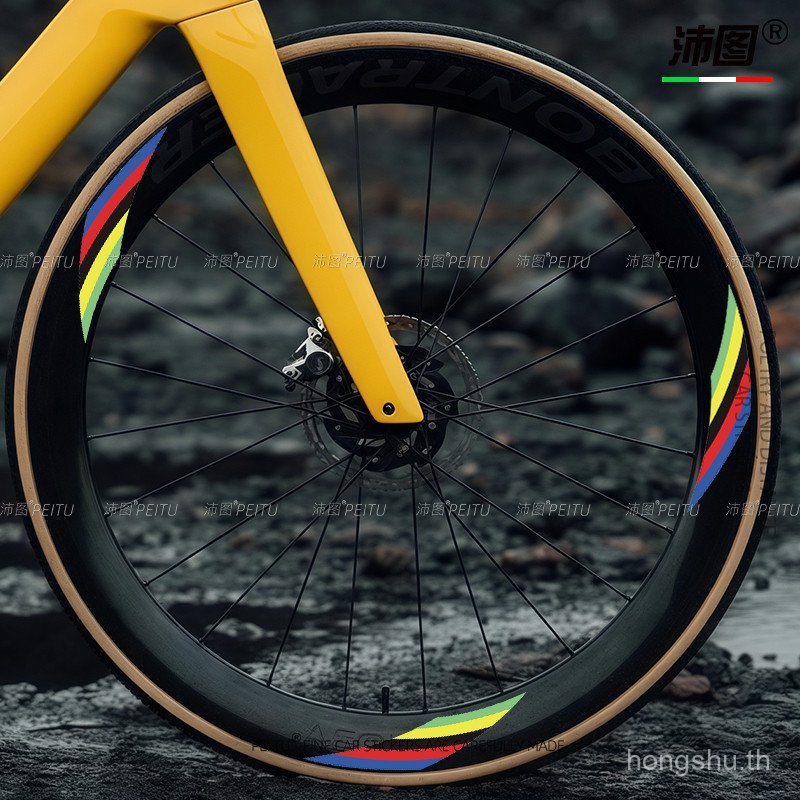 สติกเกอร์ชุดล้อจักรยาน UCI Rainbow Champion