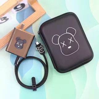VIVO V70 Charger Protector 90W ฝาครอบการ์ตูน Anti-Breaking พร้อมเชือกไขลานสาย USB Type C ทนทานแขน Winder น่ารักป้องกันกระเป๋า