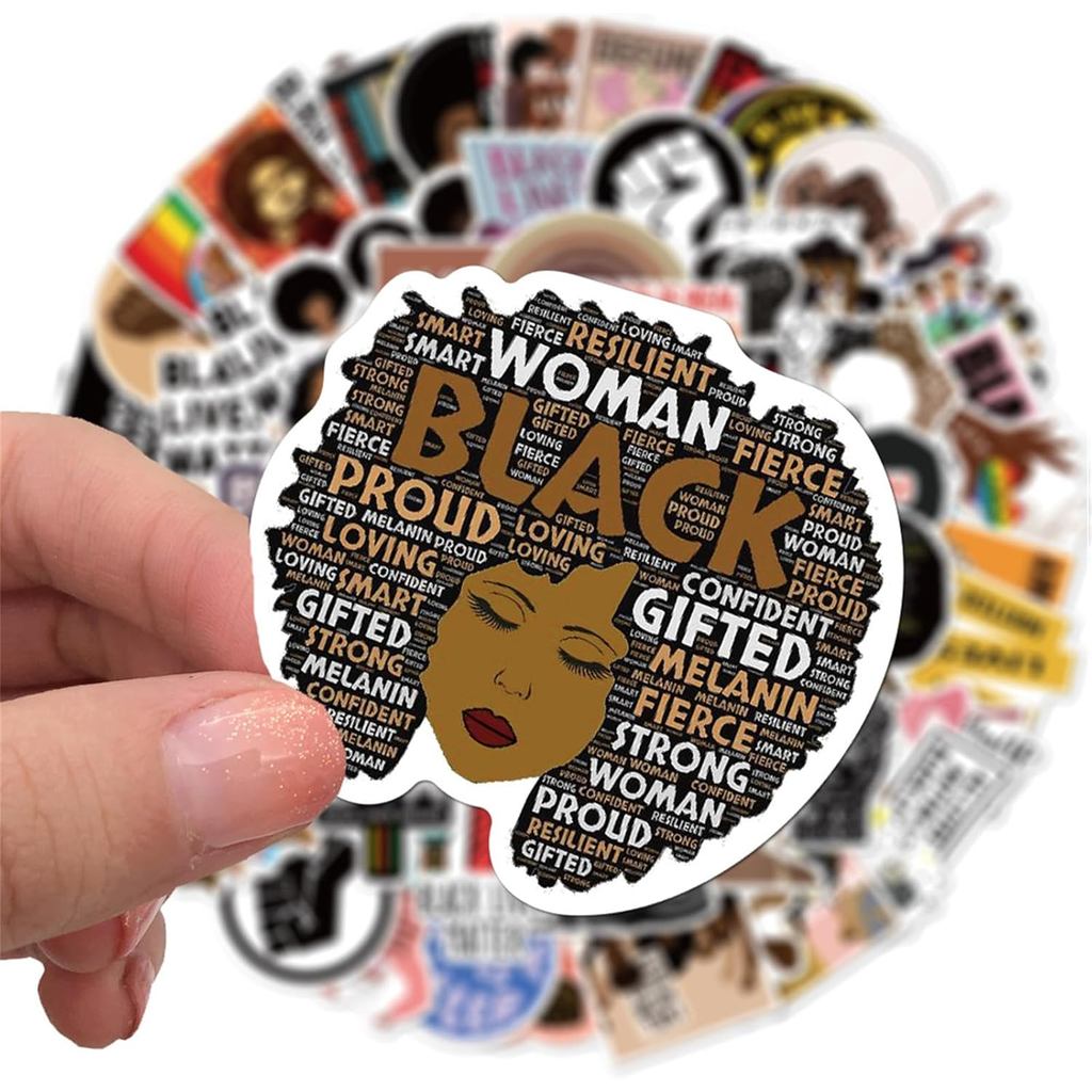 100 ชิ้น Black Lives สติกเกอร์แอฟริกัน Americans ขวาขวดน้ําแล็ปท็อป Car Decal - Perfect Lives ของขวั