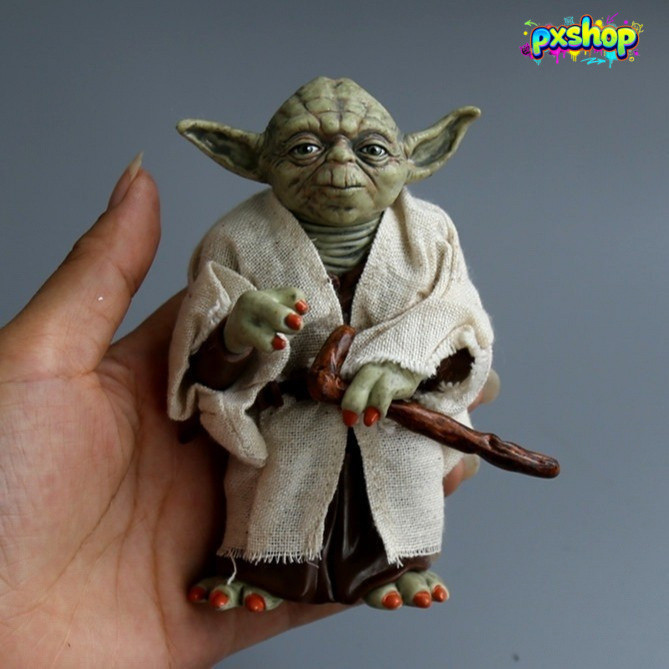 [ของแท้] Star Wars Master Yoda Action Figure ฟิกเกอร์โยดา ชุดผ้าจริงสมจริง ขยับท่าทางได้หลากหลาย โมเดลเจไดปรมาจารย์ ของสะสมพรีเมียม ตกแต่งโต๊ะคอม [พร้อมส่ง]