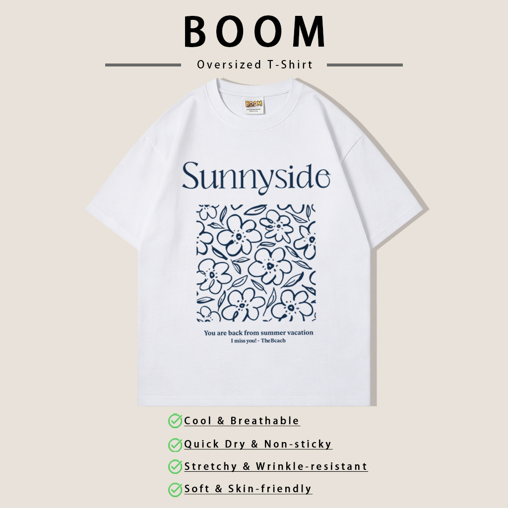 COD (จัดส่งภายใน 24 ชั่วโมง) BOOM เสื้อยืด เสื้อสาวอวบ เสื้อแฟชั่น เสื้อยืด oversize เสื้อสบายๆ แขนสั้น