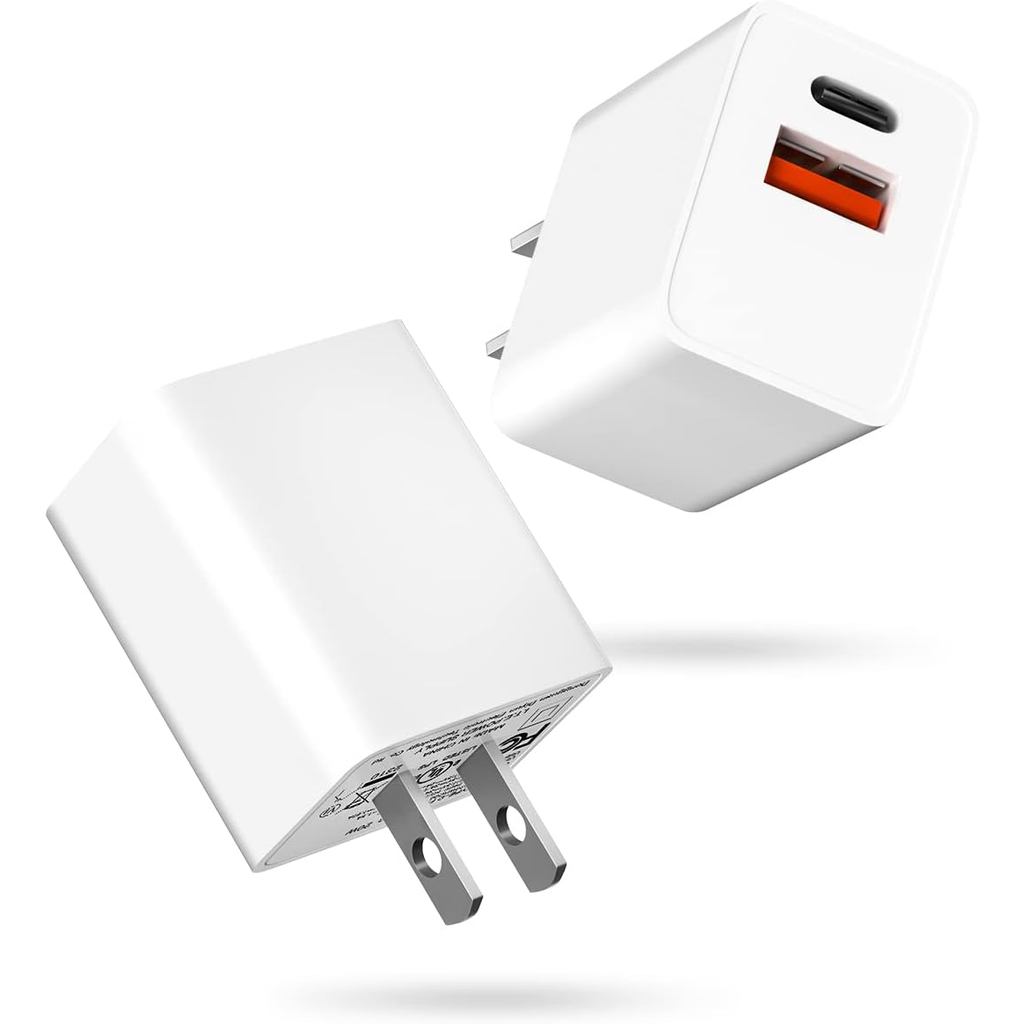 UDATSON 20W USB-C PD Power Delivery Charger, 2 แพ็ค Type C Fast Charging Adapter สําหรับ Apple Watch