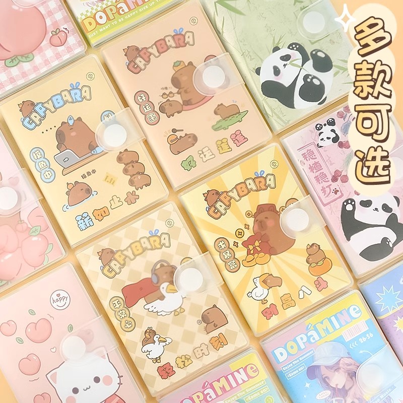 Kapibara Pocket Notebook A7 แบบพกพาแบบพกพา Mini Cute Notepad Student Notepad Notebook