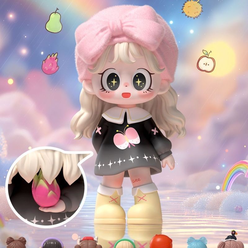 ของแท้ milay milay Girl milay Fruit Series mini Mystery Box น่ารักอินเทรนด์เล่นตุ๊กตาตุ๊กตาตกแต่งของ