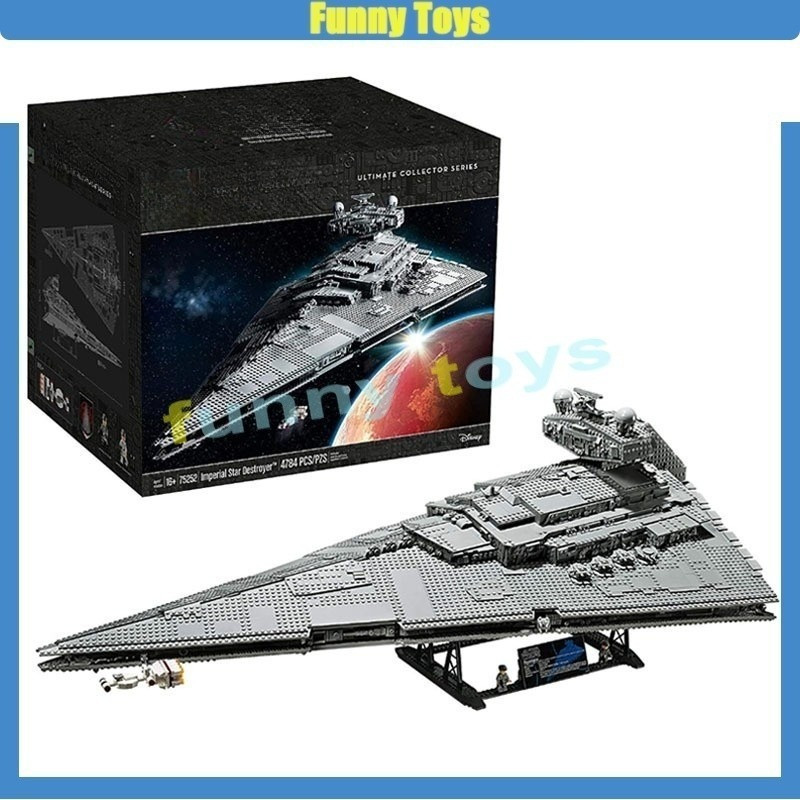 75252,Imperial Star Destroyer,Building Blocks,4784+/PCS,UCS Space Battleship,ของเล่นของขวัญสําหรับชา