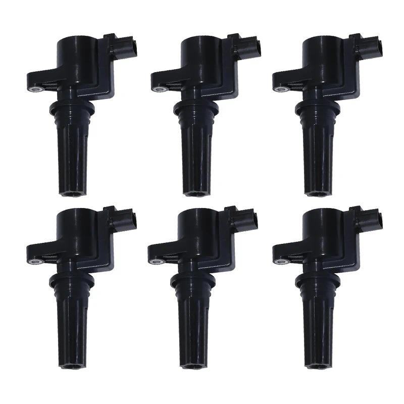 6 ชิ้นคอยล์จุดระเบิดสําหรับ JAGUAR S-TYPE II X200 2.5 3.0 4.0 4.2 X-TYPE I X400 XJ X308 LINCOLN LS 1