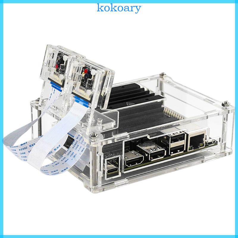KOK 1 ชิ้นอะคริลิคใสสําหรับกรณีพัดลมระบายความร้อนสําหรับ NVIDIA สําหรับ Jetson สําหรับ Nano Deve
