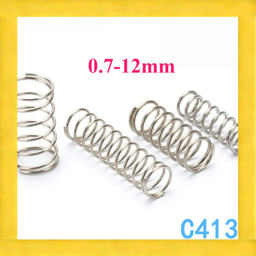 สปริงแรงดัน สปริงอัด สแตนเลส304 /SUS 304 d0.7mm * OD4-12mm AC-MB-1
