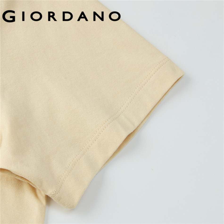 GIORDANO WOMEN 100% Cotton panda embroidery short sleeve tee 13325326 ราคา ถูกที่สุด ดีลบีเคเค แกลเลอรีภาพที่ 6