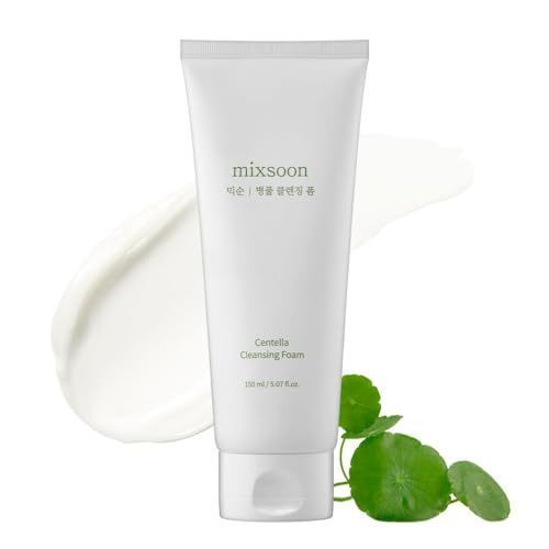 Mixsoon Double Cleansing Set 2-Step Routine, Centella Foam & Bean Cleansing Oil Face Wash Set Gentle