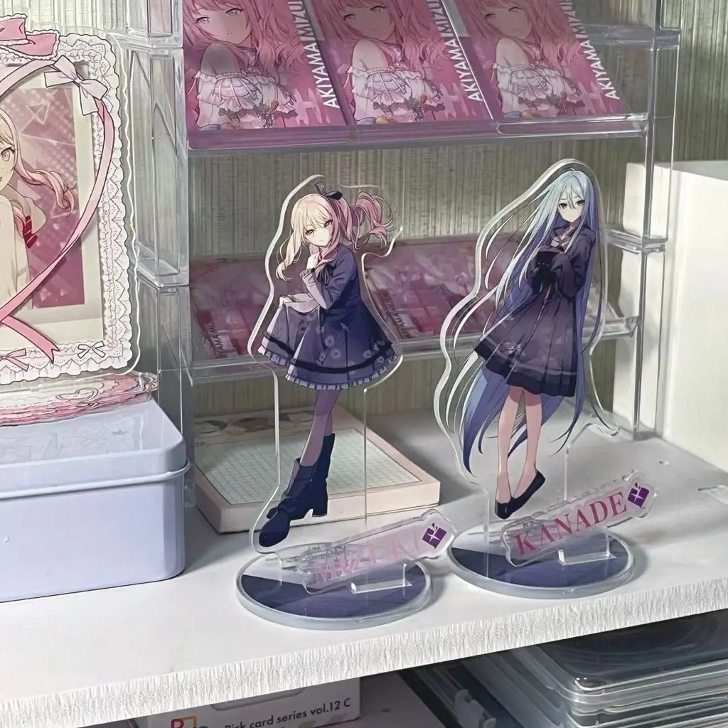 Standee Project Sekai อะนิเมะอะคริลิครุ่น Akiyama Mizuki Yoisaki Kanade โต๊ะเรียนตกแต่งอะนิเมะอุปกรณ