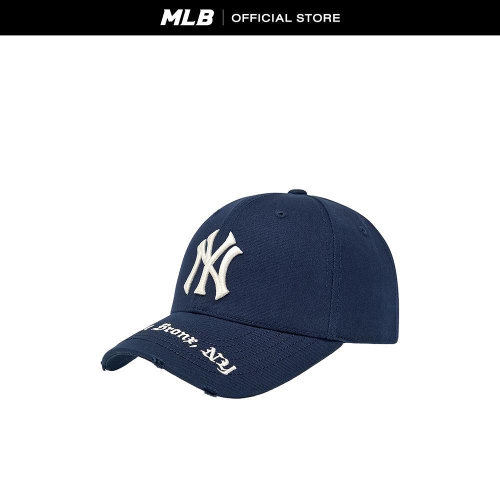 MLB หมวกแก็ป ยูนิเซ็กซ์ Gothic Adress Structured Ball Cap รุ่น 3ACPKP02N 50NYS สีน้ำเงิน