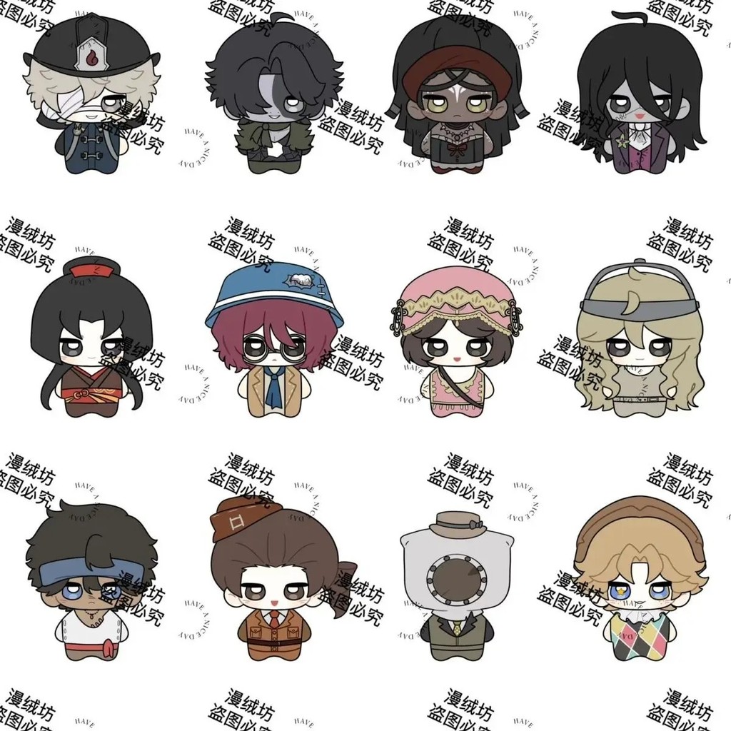 Identity V พวงกุญแจ 10 ซม.มินิตุ๊กตายัดไส้ Norton Campbell Patricia Dorval Margaretha Zelle ตัวละครแ