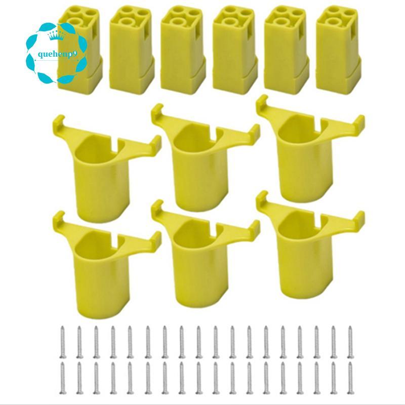 [Fast Q9]สําหรับ 18V Wireless Battery Mounts Hanger Holders Brackets-12 Pack-6 Tool+ 6 Battery Mount