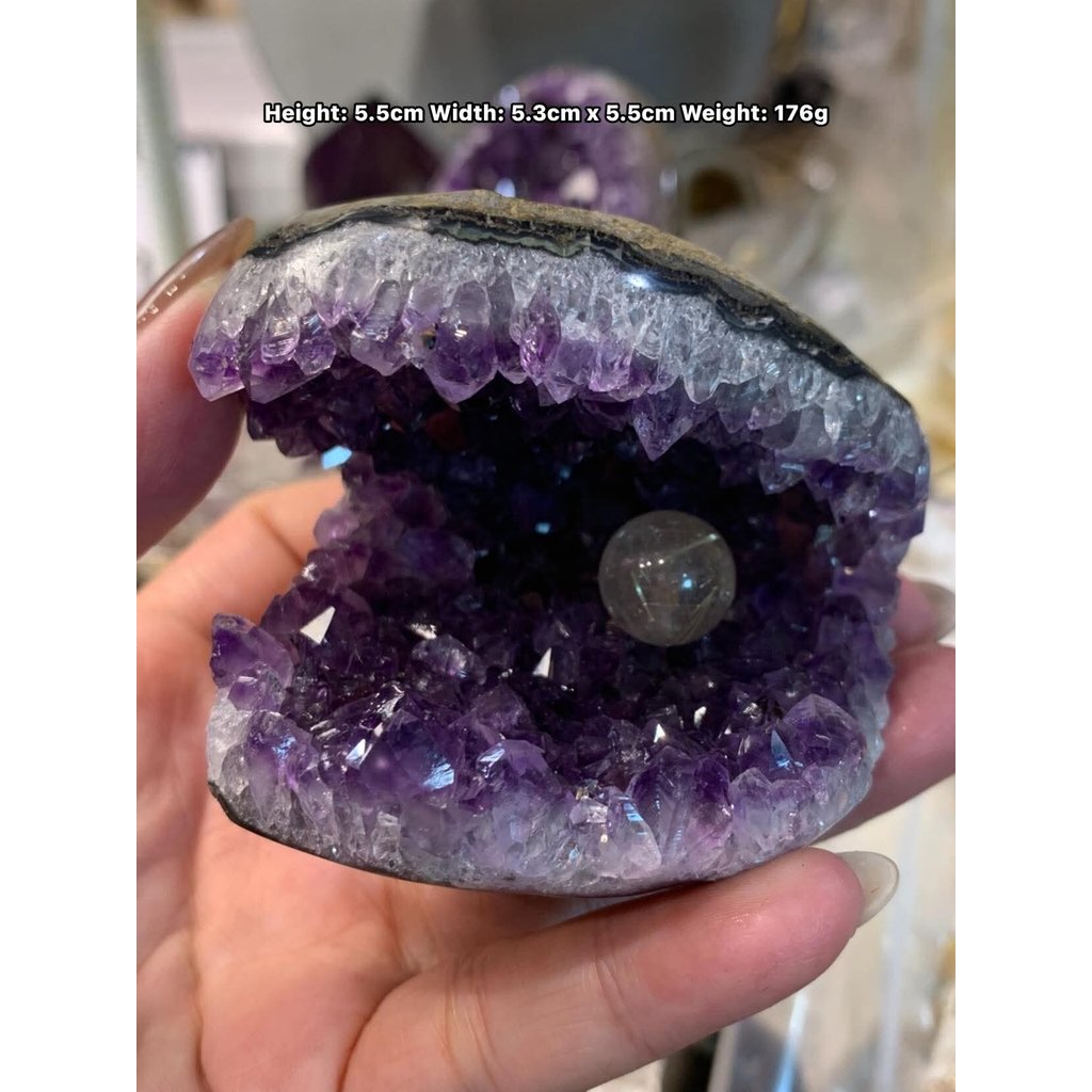 Urguay WoWo Amethyst WoWo 紫水คริสตัล