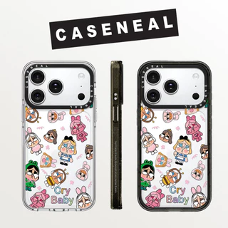 Drop proof โปร่งใส CASENEAL เคสโทรศัพท์ใสสําหรับ iPhone 17ProMax 17pro 17 16promax 16 15promax 14promax 13promax น่ารัก CRYBABY เคสแข็งอะคริลิค iPhone 13 กรณีคุณภาพสูง