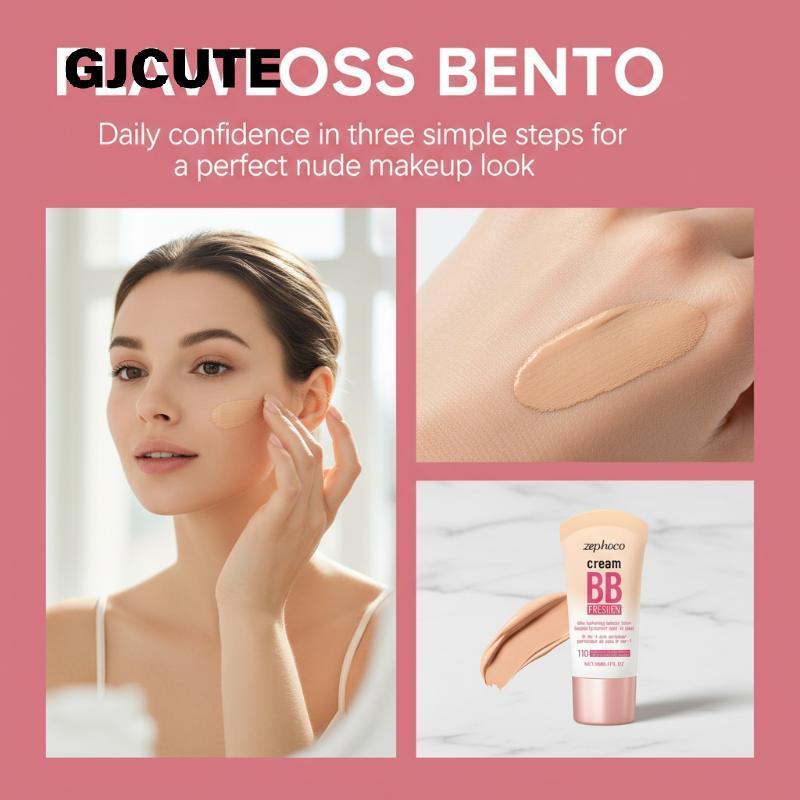 GJCUTE Redness ลดบีบีครีมควบคุมความมันคอนซีลเลอร์ Full Coverage Foundation Breathable และน้ําหนักเบา