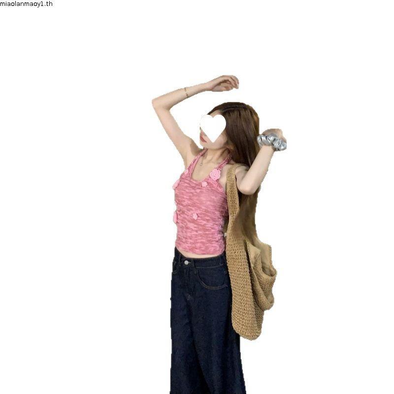 เสื้อนิตติดดอกไม้ Rush Official Florette Knitted Top *พร้อมส่ง