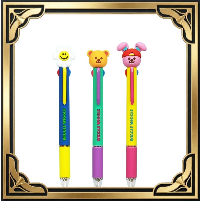 [WIGGLE WIGGLE] FIgure 4 Color Multi Pen (Smile We Love / Wiggle Bear / Little Play Bunny)