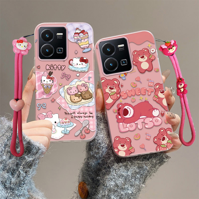 เคส vivo y35 4g เคส vivo y22 y22s เคสโทรศัพท์ป้องกันการตกน่ารัก