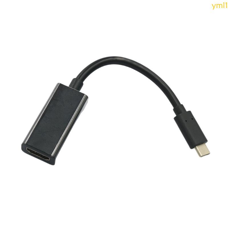 Yml1 Type C To HDTV Adapter 4K Video Sound Sync USB C to HDTV Adapter 4K 60Hz Type C