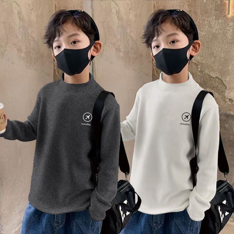 ขนแกะ Warm urbanshow เสื้อ Bottoming ขนาดกลางขนาดใหญ่เสื้อคอเต่าเด็กเยอรมันครึ่ง cod ภายในเด็กแขนยาว