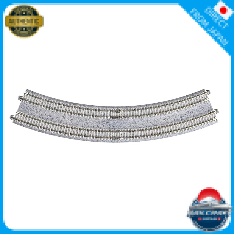 KATO N Scale Double Track Approach Track R414/381-22.5° (1 Piece Each of Left and Right) - Model Rai