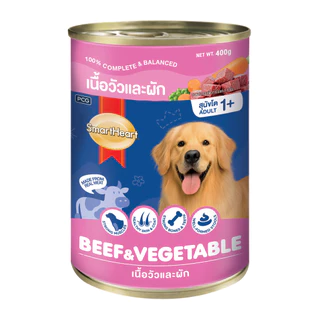 SmartHeart (ยกถาด 24 กระป๋อง) อาหารสุนัข กระป๋องขนาด 400g