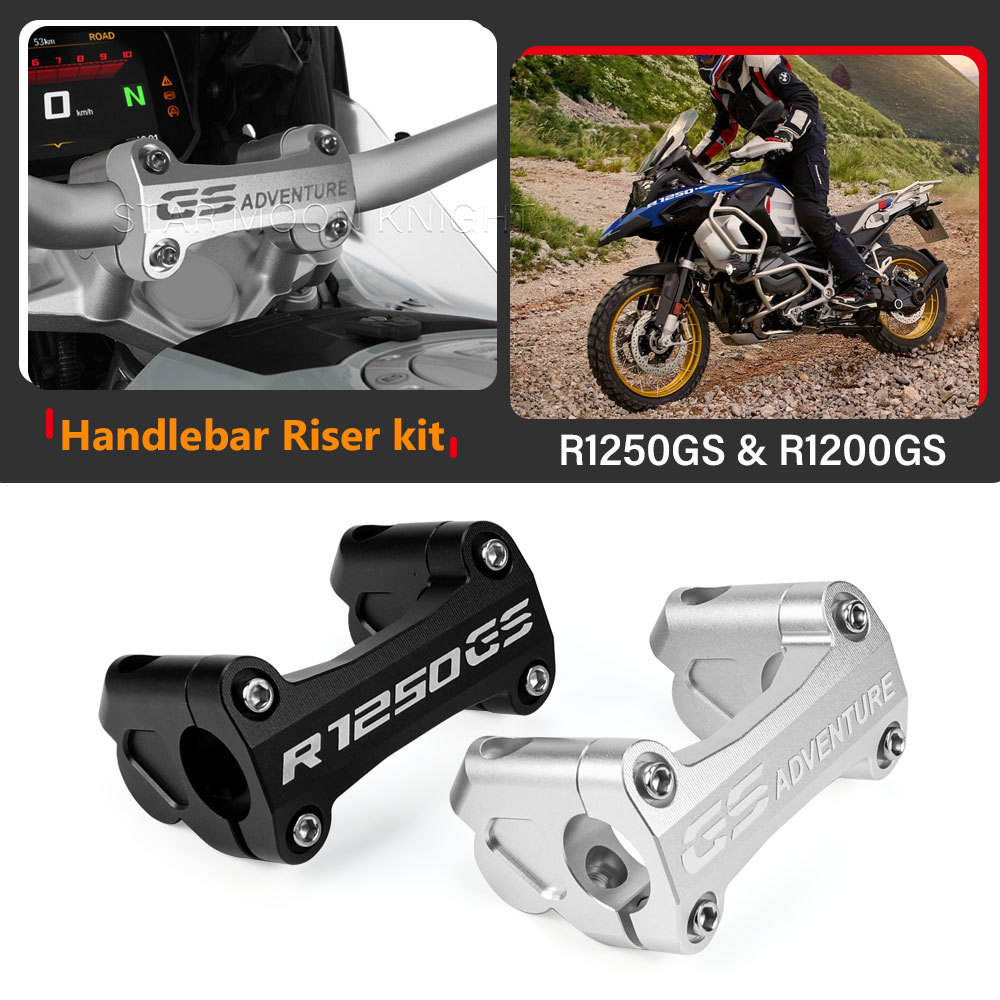 EMotorcycle Handlebar Riser Clamp Kit For BMW GS 1250 R1250GS Adventure R1200GS LC (2013 -) R 1200 G