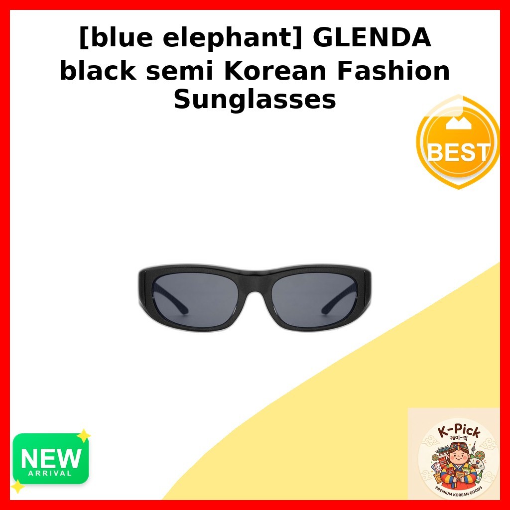 แว่นกันแดดนวมสไตล์เกาหลี กรอบสีดำ GLENDA by k_pick