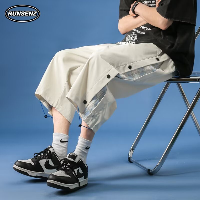 M-8XL Summer Fashion Men Plus Size Capri Pants