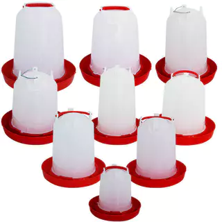 【ซื้อ 1 แถม 1】เครื่องให้น้ำไก่แบบพกพาพร้อมหัวจ่ายน้ำ เครื่องให้น้ำสัตว์ปีกที่ถูกสุขอนามัย เหมาะสำหรับไก่ เป็ด ไก่งวง