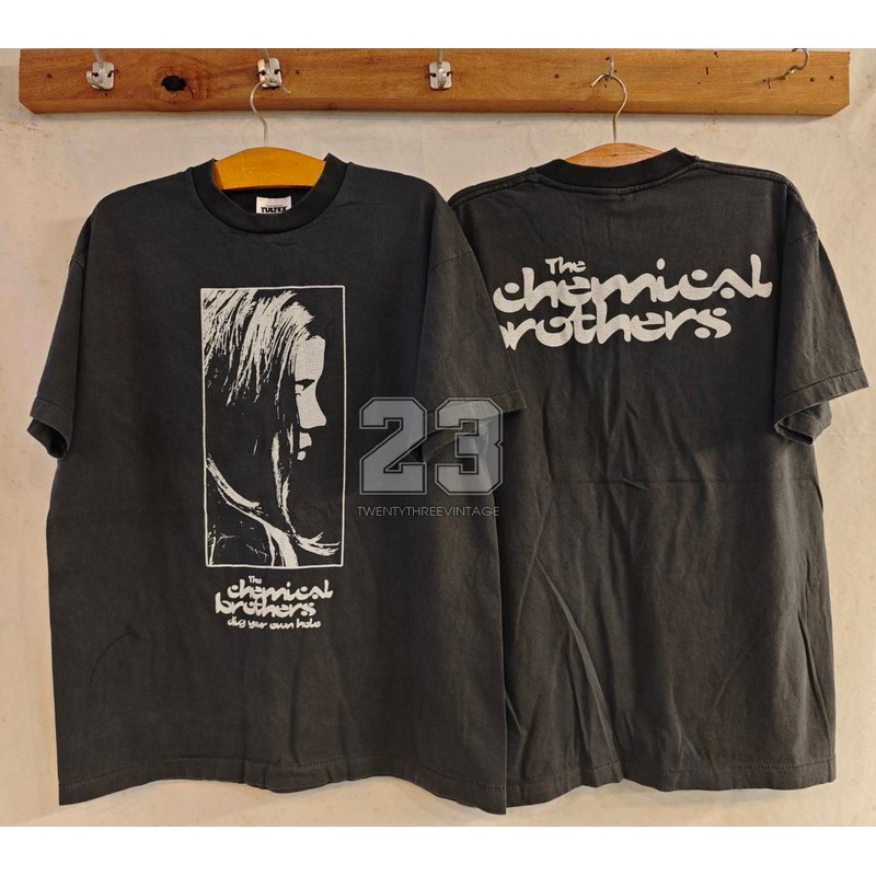 [ 23 ] THE CHEMICAL BROTHERS DIG YOUR OWN HOLE 1997 Bio Washed เสื้อวินเทจ เสื้อทัวร์ วงร๊อค  vintage shirt