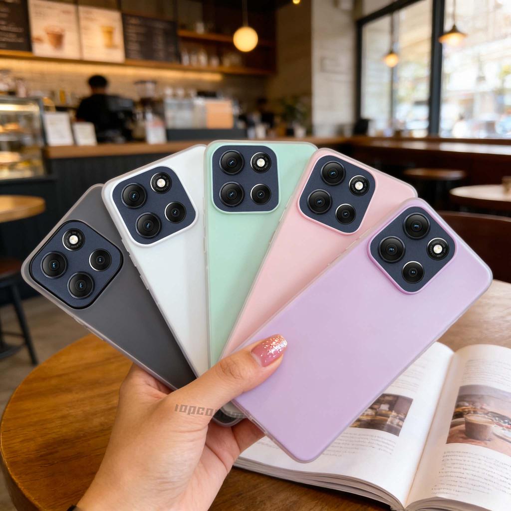 เคสโทรศัพท์หลายสีขนาดกะทัดรัดและสด Motorola Moto G86 Power G85 G84 G82 G75 G73 G66J G64 G62 G60 ปลอก