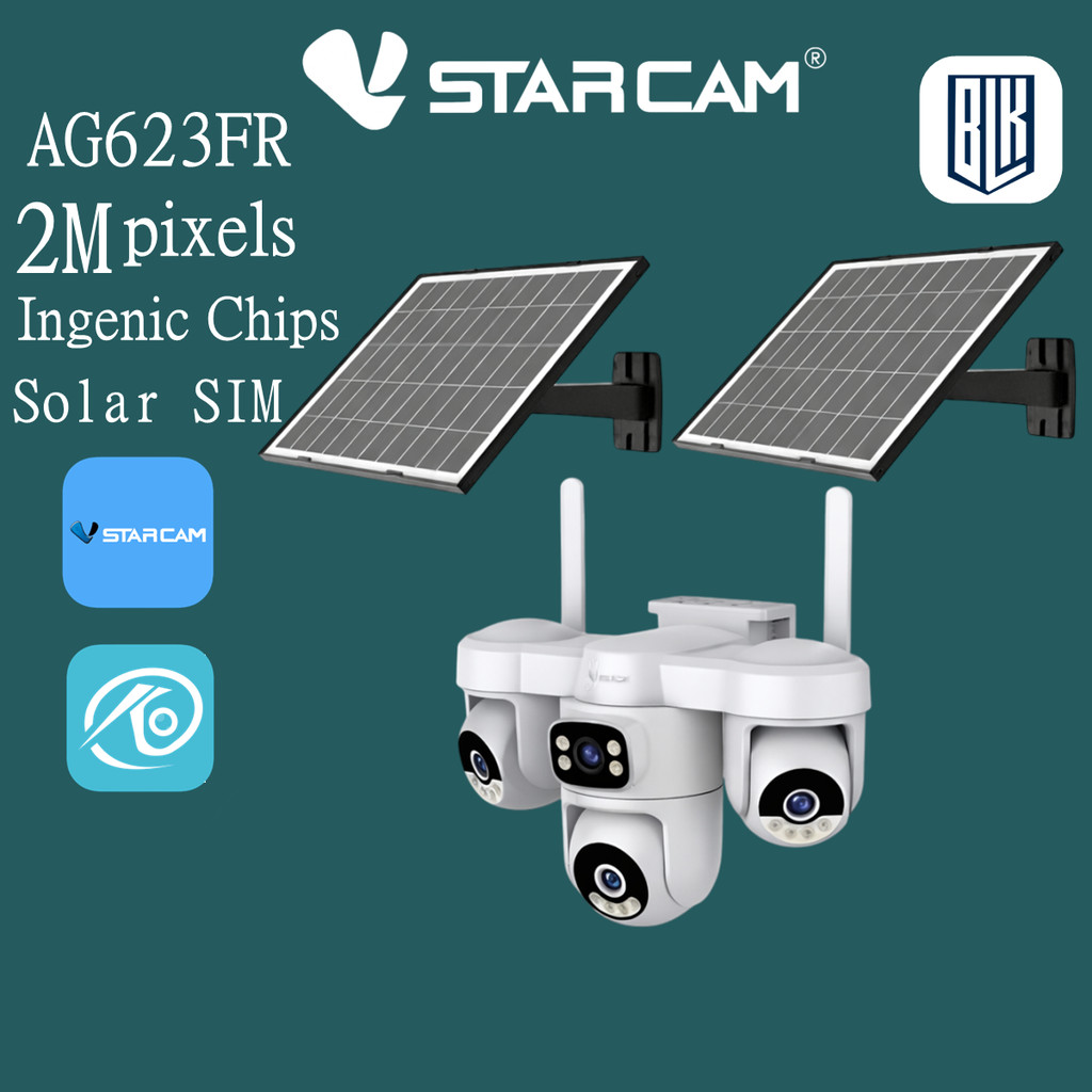 VSTARCAM AG623FR AOV Solar camera 1080P X4 4G iP Camera กล้องวงจรปิดไร้สาย