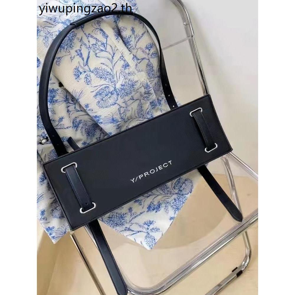 Bloggerสไตล์เดียวกันAll-Match Y/Project Organกระเป๋ายุโรปอเมริกันแฟชั่นสแควร์Cross-Bodyไหล่ผู้ชายผู้