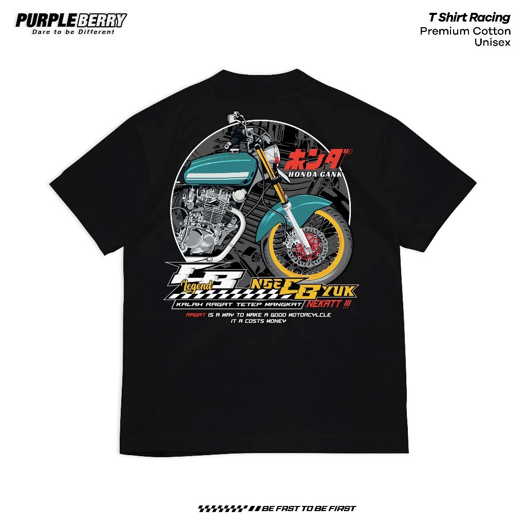 เสื้อยืด Honda CB Ragat - 4 จังหวะ Racing Distro เสื้อ CB Herex Honda Gank 4 จังหวะ I A3185
