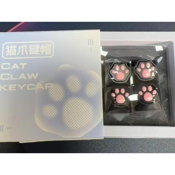 XVX Cat Paw Black Artisan Keycaps ABS PBT ปุ่มกดซิลิโคน