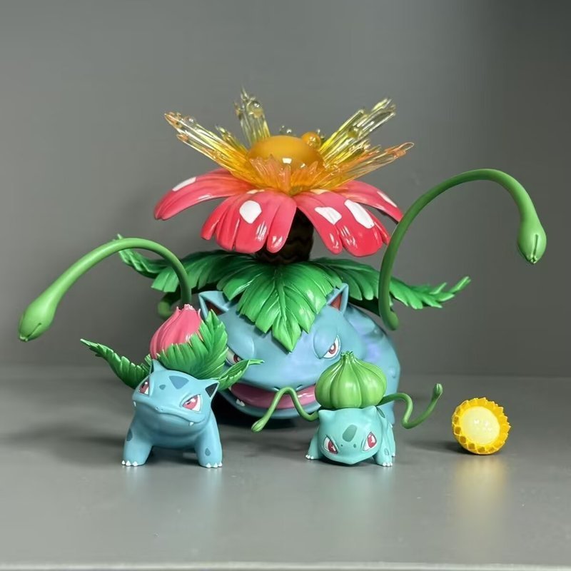 3 ชิ้น Venusaur Bulbasaur 1/20 ขนาดรูป pokemon