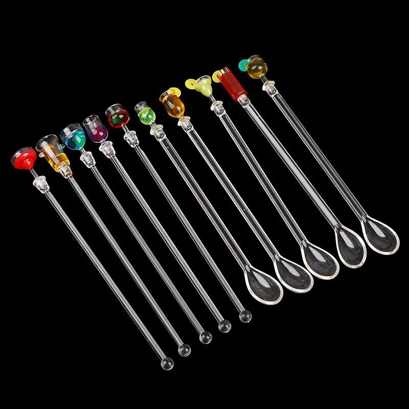 Warmtree Cocktail Stirrer เครื่องดื่มผสม Stick ชุดอะคริลิคค็อกเทลผสมบาร์อุปกรณ์ Swizzle Stirrer ใหม่