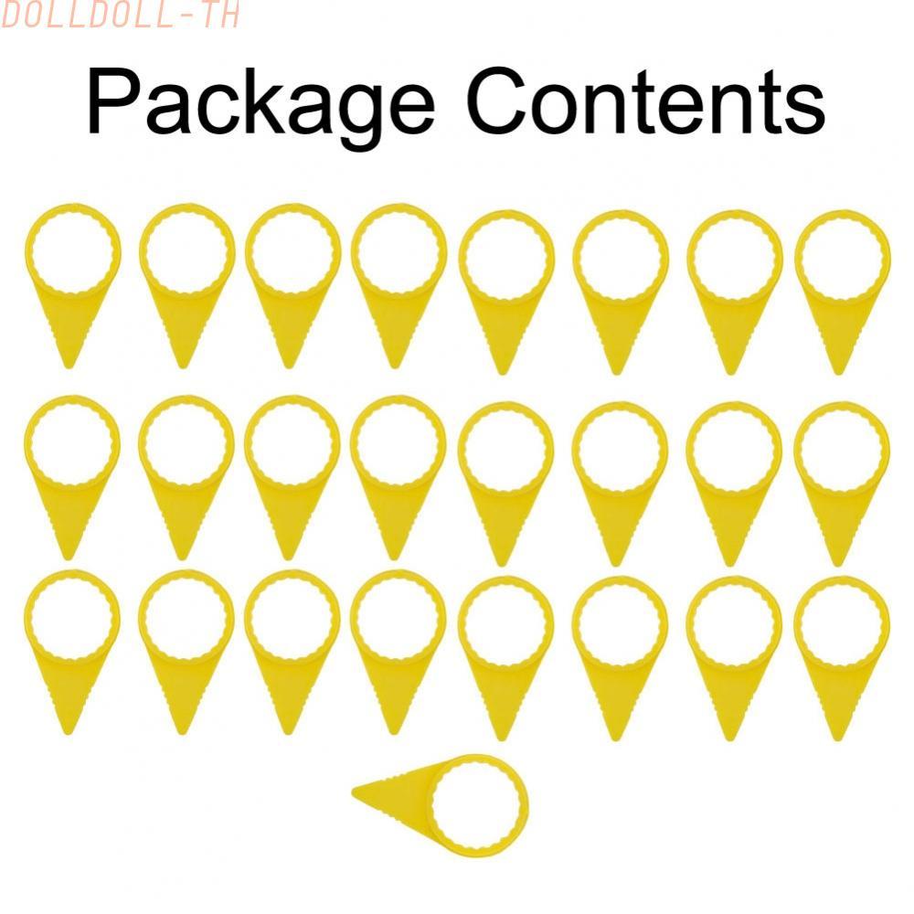 [Dolldoll]Protect Your Wheels 25 Pack of 41mm Yellow Wheel Nut Safety Indicators