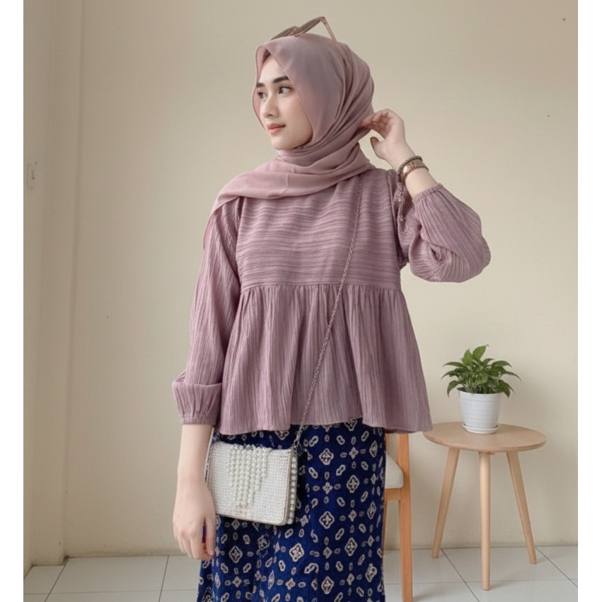 KEMEJA JAVIER FASHION - เสื้อเบลาส์ผู้หญิง Yuraa Lady Crush เสื้อเชิ้ตผู้หญิง / แฟชั่นผู้หญิง