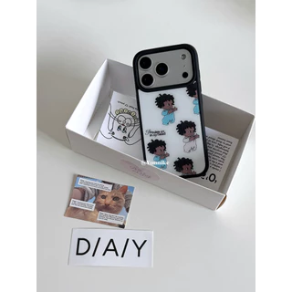 Good night boy สไตล์เกาหลี ins น่ารักเด็ก Anti-slip เหมาะสําหรับ iphone17pro/17promax เคสป้องกัน Apple 16 เคสโทรศัพท์ 16promax เคสป้องกัน 15/13/14 กรณี 11/12