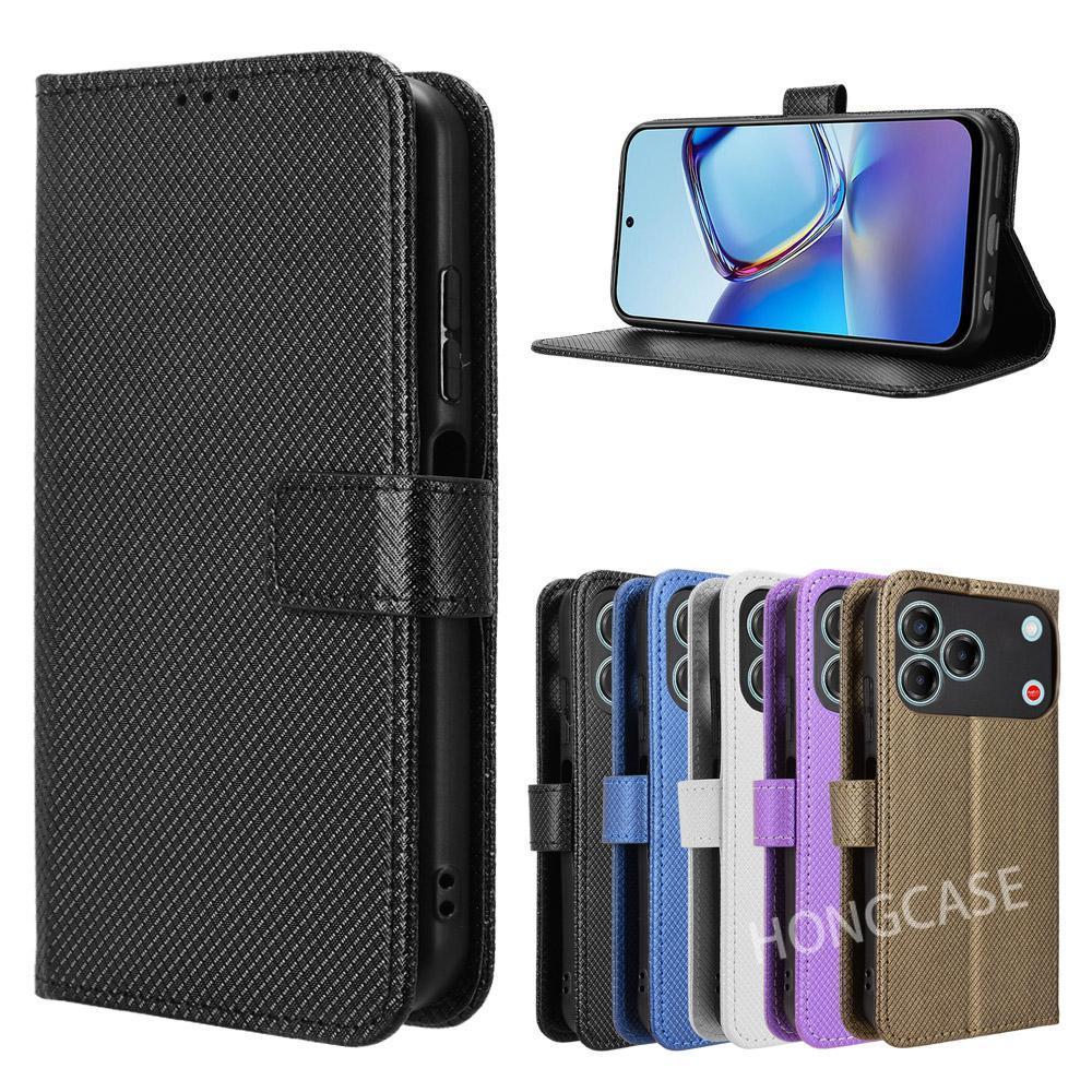 เคสโทรศัพท์สําหรับ ZTE Blade V80 Max Design Nubia V 80 Pro 5G 2025 Luxury Diamond Texture Card Holder ปลอกหนังกันกระแทกพลิกปกหลังป้องกัน