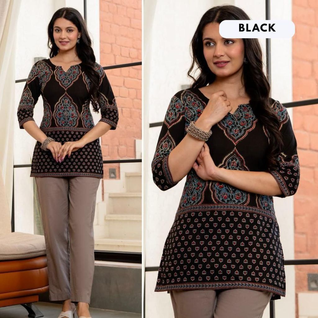 ANGGUN COLLECTION ของ SHORT KURTI - ANGGUN JAIPUR COTTON