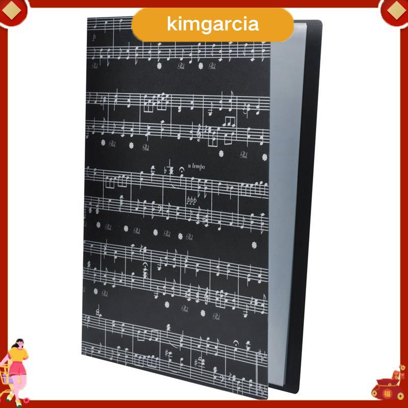 kimgarcia 1 ชิ้น PP Music Sheet File Paper Storage Folder Documents Holder Blank Sheet Files Plastic