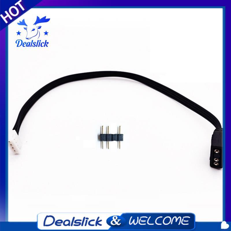 สายแปลง 4Pin ถึง 5V ARGB 3Pin สําหรับสายเคเบิลอะแดปเตอร์พัดลมคอนโทรลเลอร์พัดลม
